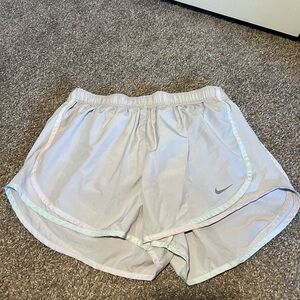 Nike Lilac Gray Athletic Shorts Moisture-Wicking Design
